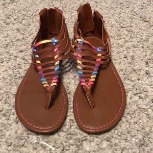American Eagle Rainbow Sandals